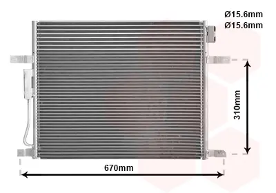 Конденсор кондиціонера JEEP Grand Cherokee (Van Wezel) VAN WEZEL 21005050