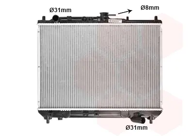 Радіатор охолодження двигуна 323 13-16-18 MT 89- small (Van Wezel) VAN WEZEL 27002066