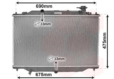 Радіатор охолодження MAZDA CX-5 (вир-во Van Wezel) VAN WEZEL 27002270