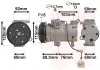 Компресор кондиціонера MAZDA 3 10-03 09 (вир-во Van Wezel) VAN WEZEL 2700K251 (фото 1)