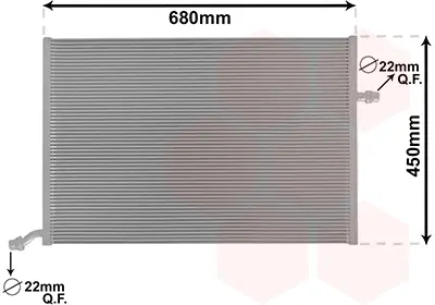 Радіатор охолодження MERCEDES C W205 4-1418 (Van Wezel) VAN WEZEL 30002712
