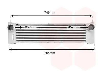 Інтеркулер MERCEDES-BENZ Vito-Series 2.2D 03- (вир-во Van Wezel) VAN WEZEL 30004371