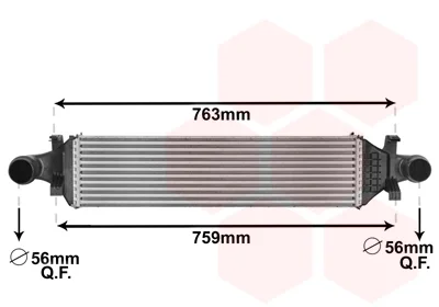 Інтеркулер MERCEDES-BENZ A-Series 1.5D 12- (вир-во Van Wezel) VAN WEZEL 30004659