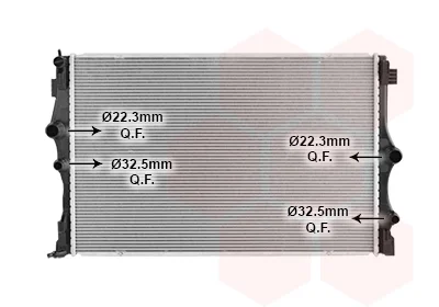 Радіатор охолодження MERCEDES A W177/ B W247/ CLA C118 18+ (вир-во Van Wezel) VAN WEZEL 30012717