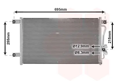 Конденсор кондиціонера PAJERO SP 30i-25TD (Van Wezel) VAN WEZEL 32005206