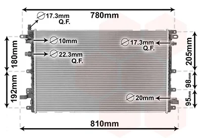 Радіатор охолодження CHEVROLET VOLT (вир-во Van Wezel) VAN WEZEL 37002653