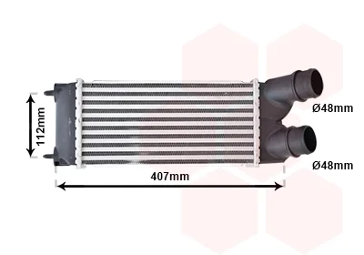 Інтеркулер CITROEN BERLINGO/ PEUGEOT PARTNER 08>18 (вир-во Van Wezel) VAN WEZEL 40004337