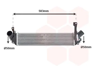 Інтеркулер RENAULT Kangoo 1.5D 05- (вир-во Van Wezel) VAN WEZEL 43014705