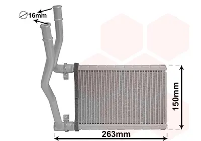 Радіатор обігрівача SUZUKI SWIFT- SX4 06 13 (Van Wezel) VAN WEZEL 52006146
