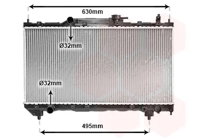 Радиатор AVENSIS 16/18 MT 98-00 (Van Wezel) VAN WEZEL 53002237