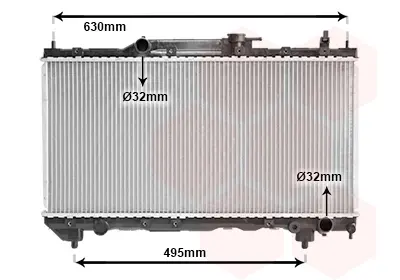 Радіатор охолодження AVENSIS 16-18-20 MT 00-(вир-во Van Wezel) VAN WEZEL 53002283