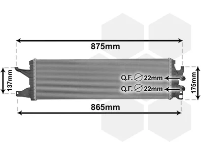 Радіатор охолодження VW Multivan/T6 2.0 TDI 15- (Van Wezel) VAN WEZEL 58012722
