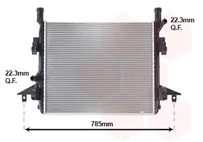 Радиатор охлождения VOLKSWAGEN ID 4 5/20+ (пр-во Van Wezel) VAN WEZEL 58012736