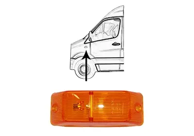Повторювач повороту MB SPRINTER/ VW CRAFTER (Van Wezel) VAN WEZEL 5862975