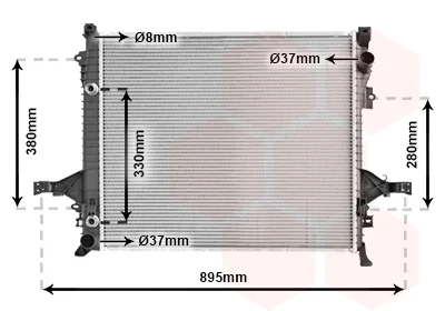 Радіатор охолодження VOLVO XC 90 I (02-) (вир-во Van Wezel) VAN WEZEL 59002133