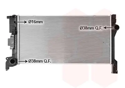 Радіатор охолодження двигуна VOLVO S60/S90/XC60 (Van Wezel) VAN WEZEL 59012703