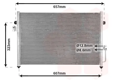 Конденсор кондиціонера HYUNDAI TERRACAN 01>07 (Van Wezel) VAN WEZEL 82005134