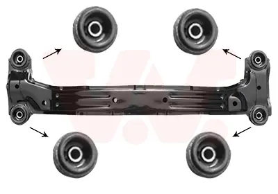 Підрамник задній HYUNDAI TUCSON тільки 2WD (вир-во Van Wezel) VAN WEZEL 8257629