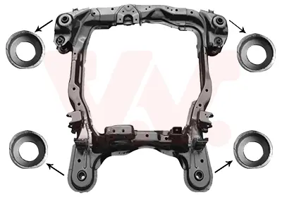 Підрамник передній HYUNDAI TUCSON/ KIA SPORTAGE 04>10 (вир-во Van Wezel) VAN WEZEL 8267690
