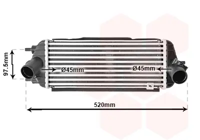 Інтеркулер Sportage-IX35 1.7CRDi 09+ (вир-во Van Wezel) VAN WEZEL 83004281