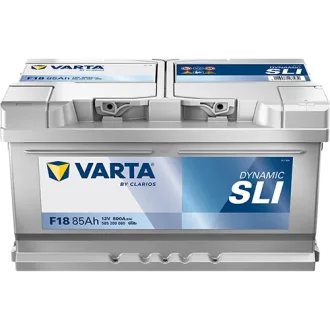 Акумулятор 12В 85Агод./800А (EN) Dynamic SLI (R+ стандартні клеми) 315x175x175 B13 - монтажний фланець 10.5мм (пусковий) VARTA 585200080K262