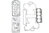 Повний комплект прокладок двигуна BOBCAT 975 CLAAS 546, 556, 566, 426 RA, 426 RC, 426 RX, 436 RA, 436 RC, 436 RX, 446 RA, 446 RC, 446 RX, 456 RA, 456 RC, 456 RX DITCH WITCH 100 VICTOR REINZ 014539001 (фото 1)