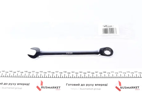 Ключ ріжково-накидний з тріскачкою 17 мм 72 зуб. L-225 мм VIGOR V1028