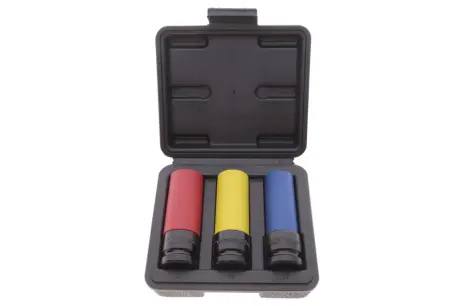 Набір ударних головок 1/2" для шиномонтажу 17-19-21 мм BLACK EDITION VIGOR V2522-BE