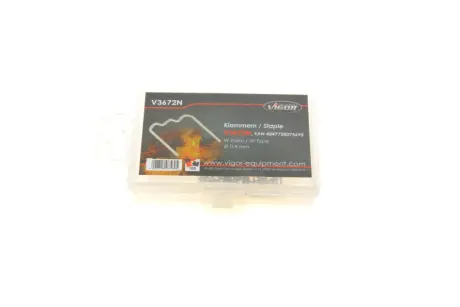 Скоба W-профіль Ø0,8 mm 100 од. VIGOR V3672N