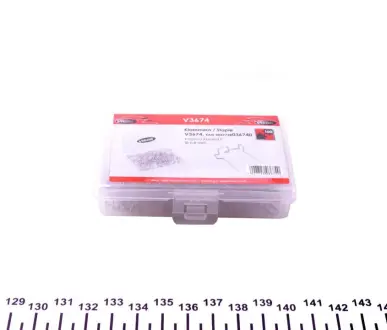 Скоба F-профіль Ø0,8 mm 100 од. VIGOR V3674