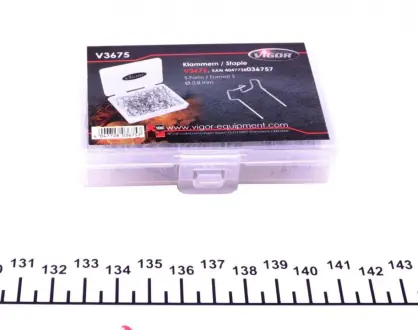 Скоба S-профіль Ø0,8 mm 100 од. VIGOR V3675