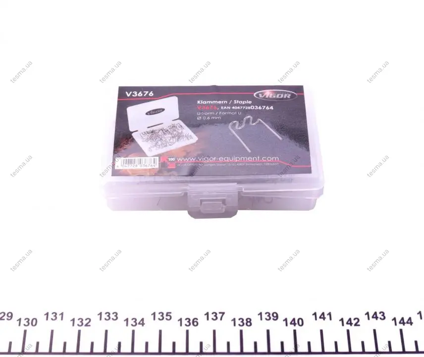 Скоба U-профіль Ø0,6 mm 100 од. (замінено на N) VIGOR V3676 (фото 1)
