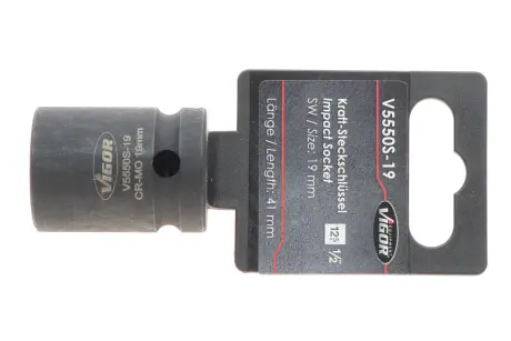 Головка торцева ударна 1/2" 19 мм VIGOR V5550S-19