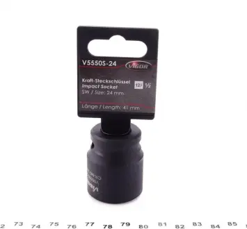 Головка торцева ударна 1/2" 24 мм VIGOR V5550S-24