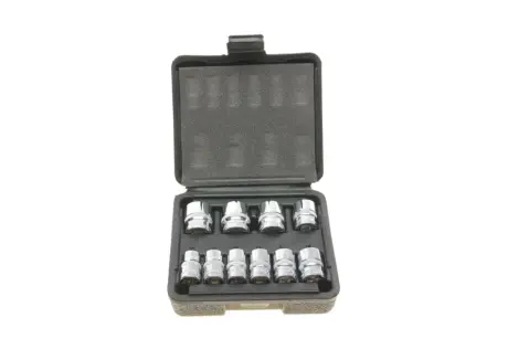 Набір головок 12-граней 3/8" 10-19 мм 10 од. (хромовані) VIGOR V7538/10