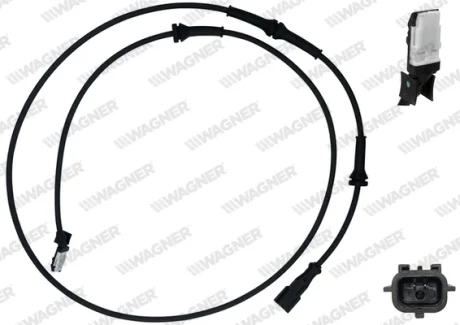 Датчик ABS Renault KANGOO, 08- задній Пр WAGNER ABS00091