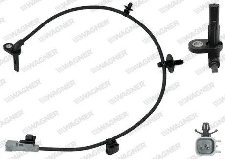 Сенсор обертів колеса ABS WAGNER ABS00172