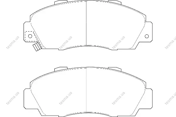 Комплект тормозных колодок, дисковый тормоз WAGNER WBP21651A (фото 1)