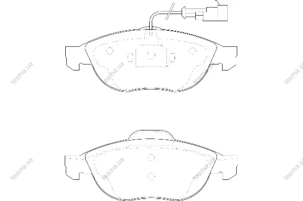 Комплект тормозных колодок, дисковый тормоз WAGNER WBP23140A (фото 1)