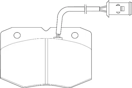 Комплект тормозных колодок, дисковый тормоз WAGNER WBP29038A