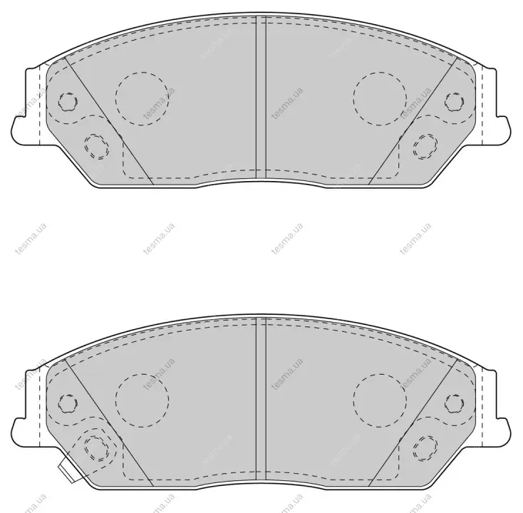 Комплект тормозных колодок, дисковый тормоз WAGNER WBP80003A (фото 1)