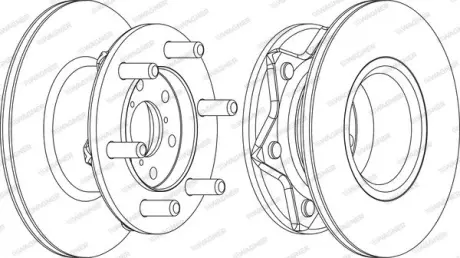 Тормозной диск WAGNER WGR00891