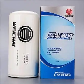 Фильтр масляный, накручиваемый. Фільтр масляний, накручуваний. Oil filter, Spin-On WEICHAI 1000588581