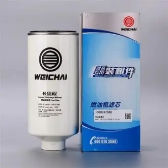 Фильтр топливный сепаратор, накручиваемый. Фільтр паливний, водяний сепаратор, накручуваний. Fuel filter, water separator, Spin-On WEICHAI 1000747688