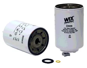 Fuel filter, water separator, Spin-On. Фильтр топливный, сепаратор, накручиваемый WIX FILTERS 33608