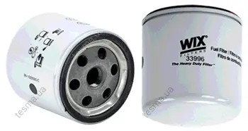 Fuel filter, Spin-On. Фильтр топливный, накручиваемый WIX FILTERS 33996 (фото 1)