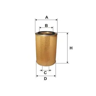 Фильтр воздушный, основной. Фільтр повітряний, первинний. Air filter, primary WIX FILTERS 46741E
