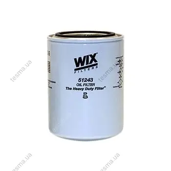 Oil filter, Spin-On. Фильтр масляный, накручиваемый WIX FILTERS 51243MP (фото 1)