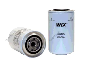 oil filter, spin-on. фильтр масляный, накручиваемый WIX FILTERS 51802 - фото 1