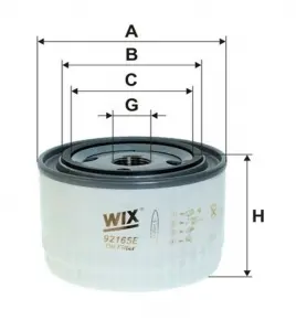 Фільтр оливи Renault Trucks Wix Filters WIX FILTERS 92165E